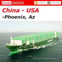 Transport maritime à la porte de la Chine à Phoenix, USA